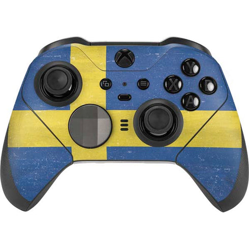 Sweden Flag Distressed Xbox Elite Wireless Controller Series 2 Skin